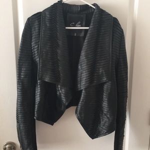 C. Luce Faux Leather Jacket